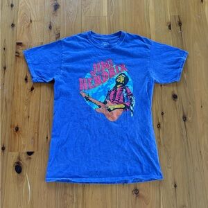 Blue Jimi Hendrix Graphic Tee
